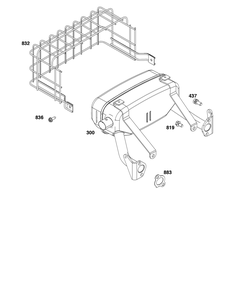 Exhaust Group Diagram and Parts List for 305447-0335-F1 200000 - 399999 Briggs and Stratton Engine